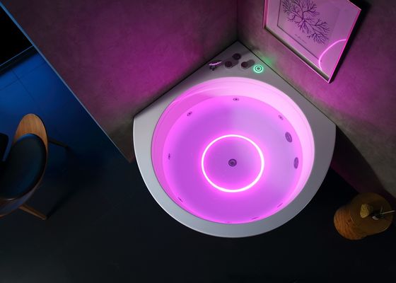 프리미엄 라도도 E-8005B 코너 마사지 욕조와 폭포 음악 LED 조명
