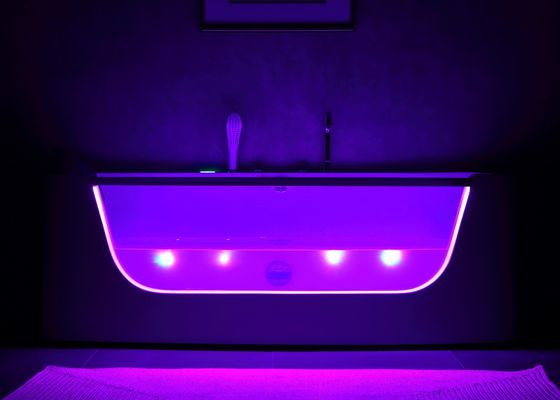 현대 디자인 3인 마사지 목욕탕 Led 유리 문